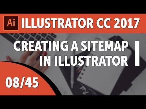 Creating a sitemap in Illustrator - Adobe Illustrator CC 2017 Course [08/45]