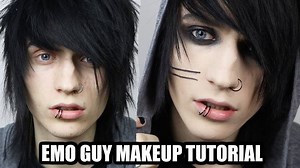 EMO/ALTERNATIVE GUY MAKEUP TUTORIAL ♥ Credit :- Johnnie Guilbert Snapchat : SupVampire ♥ | Emo Boys