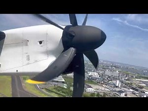 オリエンタルエアブリッジ DHC8-400 (Q400) 宮崎空港離陸＆福岡空港着陸
