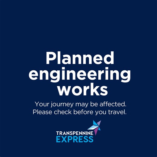 12 comments | ️ Engineering works are taking place this weekend as part of the Transpennine Route Upgrade and Hope Valley Railway Upgrade. Service alterations will be in place in key areas so please check before you travel: https://www.tpexpress.co.uk/travel-updates/changes-to-train-times | TransPennine Express Trains | Facebook