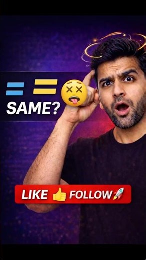 = Aur == Same Nahi Hote 😵 Python Truth. #youtube