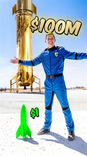 $1 vs $100,000,000 Rocket 🚀