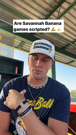 81K views · 230 reactions | Are Savannah Banana games scripted? Hear from player Jackson Olson. #savannahbananas #baseball #Dancing #Dance | NBC Sports | Facebook