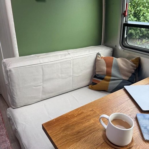 Custom RV Dinette Cushions: Handmade Camper Booth Seating - Etsy