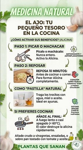 Cómo usar el Ajo#medicinanatural #salud#natural #ajo#herbolaria