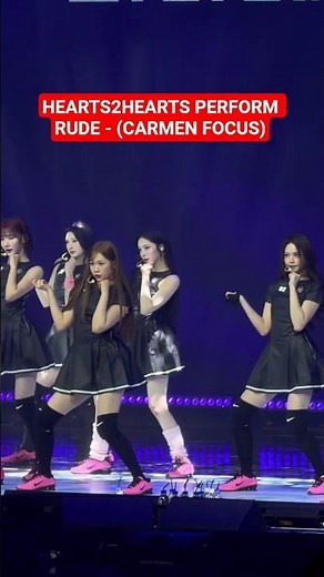 (CARMEN CAM) HEARTS2HEARTS PERFORM NEW SONG RUDE! #hearts2hearts #h2h #carmen