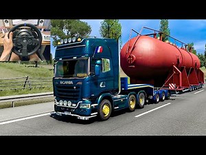 🚨CONVOI EXCEPTIONNEL - SCANIA V8 sous TESTOSTÉRONE (Euro Truck Simulator 2)