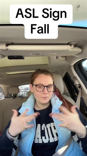 Fall #asl #hardofhearing #deaf #SignLanguage #AmericanSignLanguage