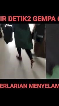 Gempa malang 6,7 Sr hari ini 10 April 2021, mahasiswa panik berlarian