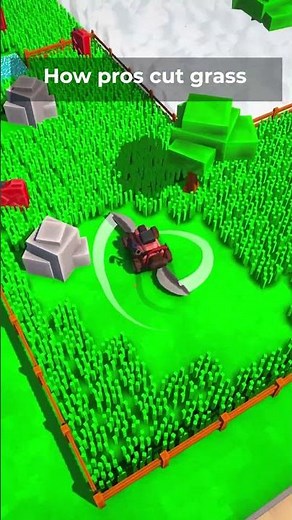 How noobs vs pros cut grass 🌱