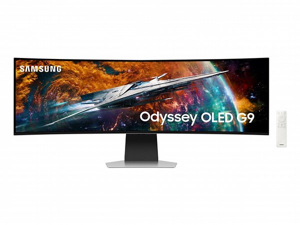 Samsung 49" Odyssey OLED G9 Resident Evil Requiem Game Code - DQHD 240Hz 0.03ms G-Sync Compatible Curved Smart Gaming Monitor - LS49CG954SNXZA