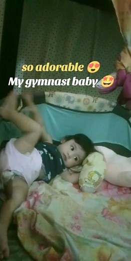 8 months old baby loved exercising ❤️ so adorable 🥰