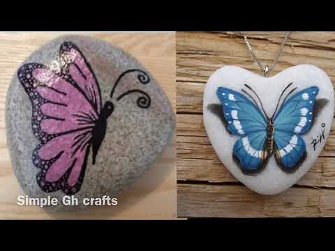 The art of drawing on stone / ideas and works of hand simple / painting Stones