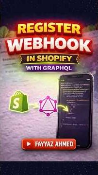 How to Register Webhooks in Shopify Using GraphQL #shopify #shopifyapi #shopifygraphql