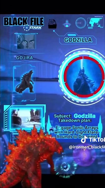 Stark’s Black File#[002]— Godzilla #godzilla #godzillaedit