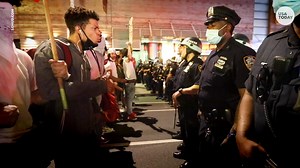 Peaceful marches, burning cars: Protests for George Floyd take varying turns