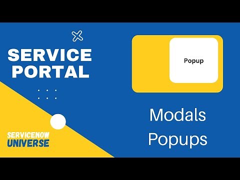 6. Service Portal Modals or Popups | $uibModal | spModal | ServiceNow