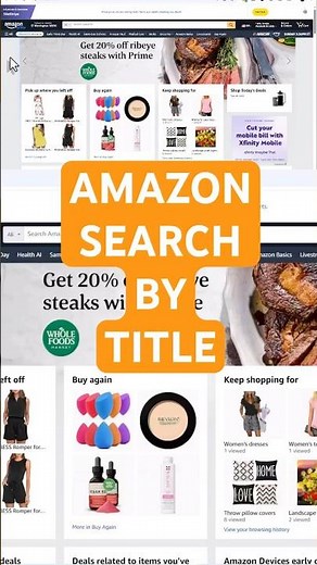 Amazon Title Search Quick Tip