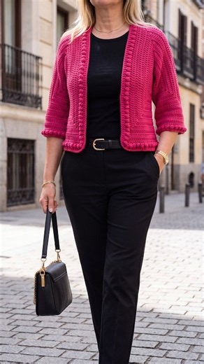 From a RECTANGLE to a boutique cardigan 😍 Step by step