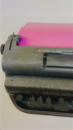 This Is REAL Braille Paper (Installed on a Perkins Brailler) 🧠