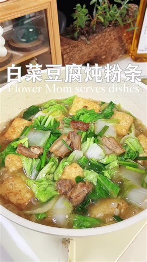 白菜豆腐炖粉条