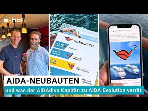 AIDA Neubauten & Interview mit AIDAdiva Kapitän Boris Becker zu AIDA Evolution