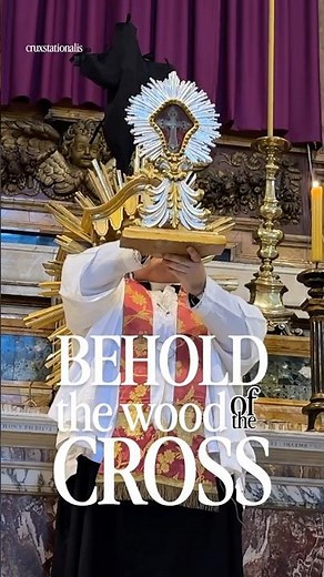 Exaltation of the Holy Cross | Blessing with Relic of True Cross in Rome at Trinità dei Pellegrini