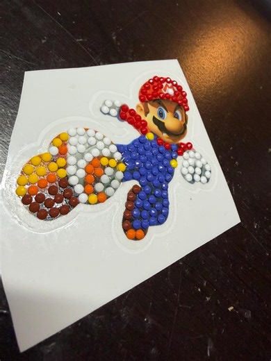 Mario Inspired Diamond Painting Sticker - Etsy