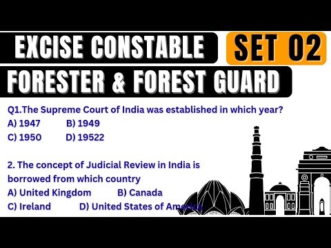 Mock Test/Excise Constable/ Forester & Forest Guard GK Questions And Answers/ Odisha police gk