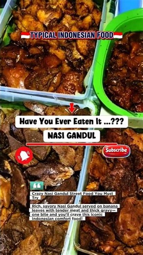 Crazy Nasi Gandul Street Food You Must Try #NasiGandul #IndonesianFood #StreetFood
