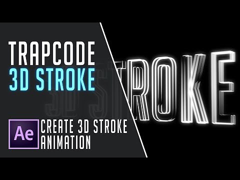 3D Stroke Effect with Trapcode 3D Stroke | After Effects Tutorial | Free Project