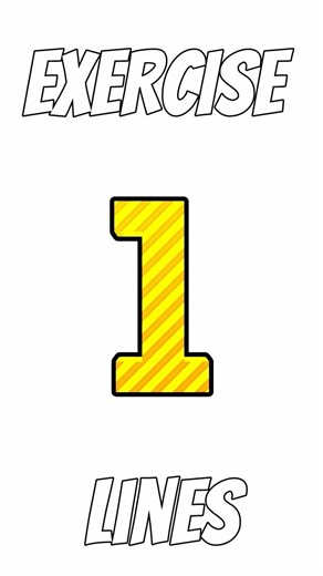 Exercise 1 Draw Lines #creativeheroink