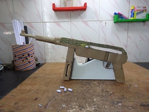 How To Make MP40 That Shoots - With Magazine - (Cardboard Gun)