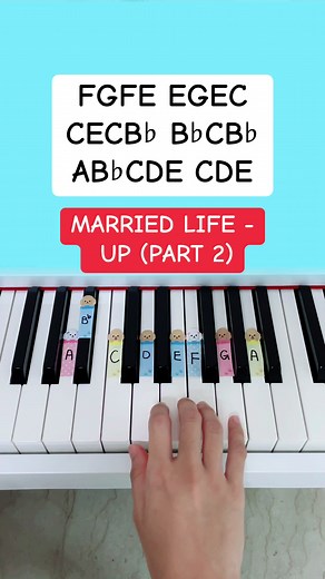 Married Life - Up (Part 2) (Slow Easy Piano Tutorial) #marriedlife #marriedlifeup #easypiano #pianotutorial #easypianotutorial #summypiano