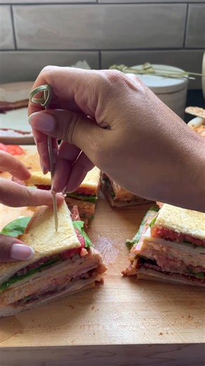 The classic turkey club sandwich for an easy lunch