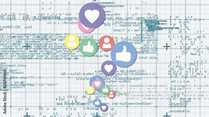 Program codes and social media icons