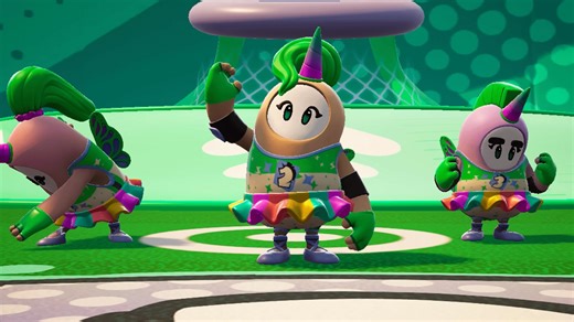 Check out the gameplay for Fall Guys Crown Jam mode on mobile, fast-paced 3v3 matches packed with hype abilities and chaos. Available now through February 9. | IGN