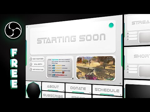 FREE OBS Studio Overlay and How to Setup for Twitch Tutorial