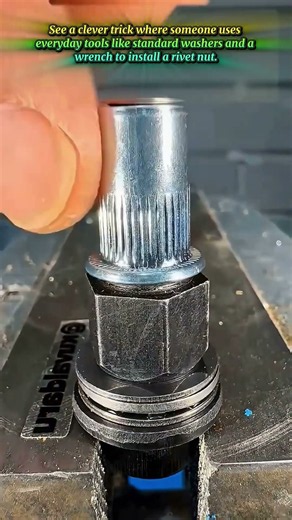 How to install heavy-duty rivet nuts using standard bolts and wrenches