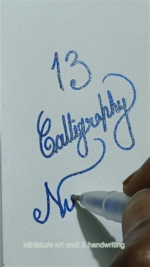Step by step calligraphy number writing for beginners #stylish handwriting #study#st #viral