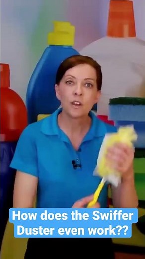 Ever Wondered How The Swiffer Duster Works? Pro Cleaning Tip #shorts