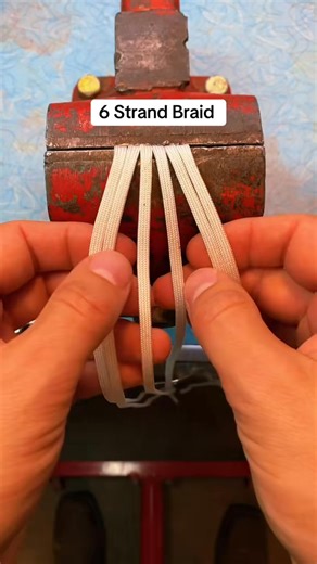 6 Strand Braid with Paracord #craft-000 #knot #paracordbracelet #knotting | Batz