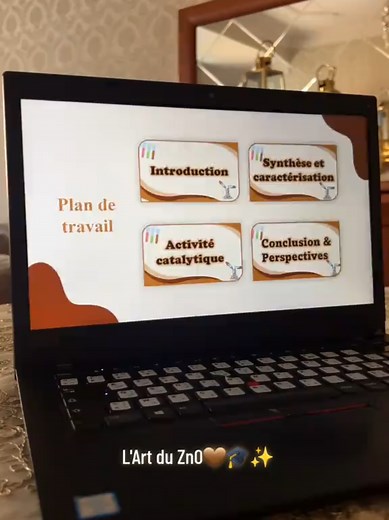 L'Art du ZnO : présentation PowerPoint pour soutenance