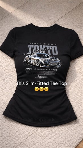 Slim Fit Tee Top for Women