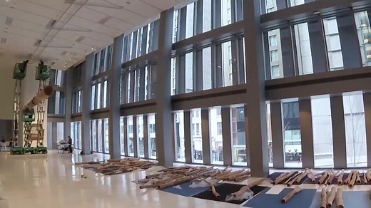 ⏪ We’ll take the tree down, flip it and reverse it… There’s just four weeks left to experience “Middle Fork,” the magnificent tree sculpture that spans the Brotman Forum, SAM’s main entrance lobby. So we’re throwing it back to this 2017 timelapse video of the work’s installation—it was quite a process! Pretty soon, SAM’s expert team will collaborate with artist John Grade Studio and his team to carefully deinstall the work. Get here by Sunday, February 2 to see “Middle Fork” before it comes down
