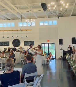 My nephew Jake Burton dances with his beautiful bride Jaedy Burton at their wedding reception. ❤ | Bonnie Burton