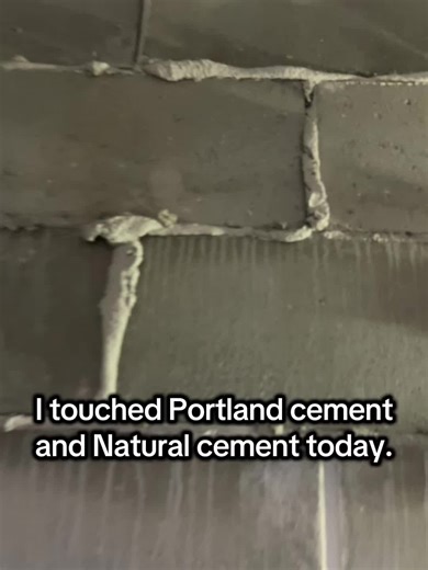 Portland vs. Natural cement in real time 😎 #history #cement #oldworld #minneapolis #bridge