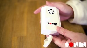 Sonin Water Alarm – 85 dB Leak Detector with for Early Water Detection, 24 ft Sensor Cable for Hard-to-Reach Leak Areas (00800)