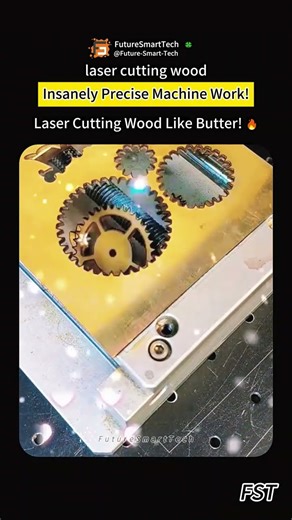Laser Cutting Wood Like Butter! 🔥 Insanely Precise Machine Work!