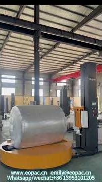 Reel Wrapper, Paper Roll Stretch Wrapper #stretchwrappingmachine #paperroll #reelwrapper